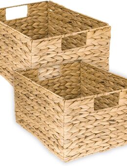 2x HMF Aufbewahrungskorb faltbar Korb geflochten Wasserhyazinthe - Birkenfeld (Baden-Württemberg)