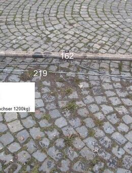 Alko Achse für Tandem-Doppelachser-Wohnwagenachse (ca 600 kg) gebraucht ca 219cm (aus Tabbert 5.4 BJ 82 1200kg) - EINE Achse - Schotten Zentrum