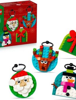 LEGO® Verschiedene Christbaumanhänger (40744), LEGO Iconic Konstruktionsspielsteine, (153 St), Made in Europe