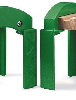 BRIO® Spielzeugeisenbahn-Brücke BRIO® WORLD, Stapelbares Brückensystem, FSC® - schützt Wald - weltweit