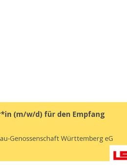 Mitarbeiter*in (m/w/d) für den Empfang - Stuttgart