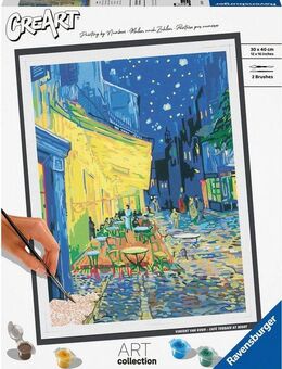 Ravensburger Malen nach Zahlen CreArt, ART Collection, Café Terrace (Van Gogh), Made in Europe
