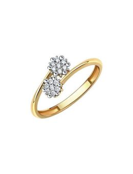 Fascination by Ellen K. Fingerring Gold 375 mit 14x Zirkonia weiß