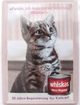 Whiskas - Blechpostkarte - Pardon - Doberschütz
