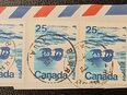 5 Briefmarken Kanada (auf Träger), 1972 - 1976, gestempelt in 51377