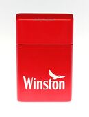 Seltenes WINSTON Metall Sturmfeuerzeug - NEU - rot Elektro-Feuerzeug in 44866