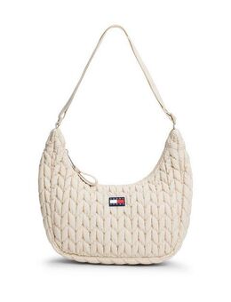 Tommy Jeans Schultertasche TJW URBAN X-BODY QUILTED, Damen Umhängetasche, Tragetasche in modischer Flechtoptik
