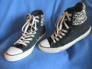 NEUw * Damen oder Herren * Unisex * Stoff * Basket * Freizeit * Chucks * Schuhe mit Karos "Converse All Star" Gr. 7½ * 41- 42 * schwarz * grau * Rar * - Riedlingen