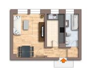 Erstbezug nach Sanierung - 1-Raum-Wohnung - ideal für Singles u. Studenten - Zittau