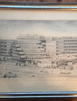 Radierung - Heinz Wehlisch - Hamburg-Mannheimer Haus City Nord Hamburg von 1974 - - Konstanz