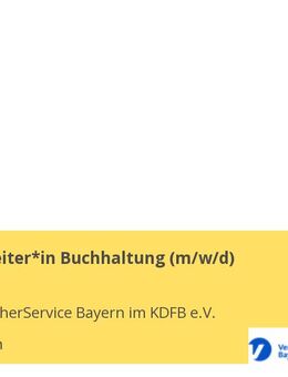 Sachbearbeiter*in Buchhaltung (w/m/d) - München