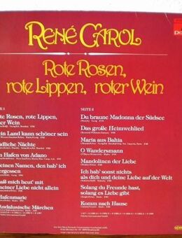 Rene Carol-Rote Rose,rote Lippen,roter Wein-Vinyl-LP,Polydor - Linnich