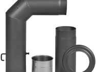 Firefix Ofenrohr, (Set), Bogen, 150 mm, 90 °, Stahlblech, mit Verlängerung