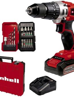 Einhell Akku-Schlagbohrschrauber TE-CD 18/2 Li-i +22 (1x2,5 Ah), max. 1250 U/min, inklusive Koffer, Akku und Ladegerät
