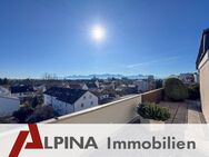 Penthouse mit viel Potenzial - atemberaubender Ausblick über ganz Rosenheim bis in die Berge! - Rosenheim