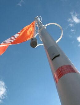 8m Alu Fahnenmast Ausleger Fahnenstange Flaggenmast kaufen Seilzug Zubehör Bielefeld Stabil Fahnenmasten - Bielefeld