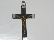 Altes Kreuz, Jesus, Lourdes, Holz / Metall - Büdelsdorf