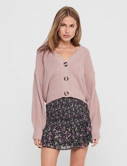 JDY Strickjacke JDYJUSTY L/S SHORT CARDIGAN KNT NOOS