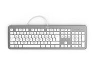 Hama Tastatur "KC-700", kabelgebunden, PC, Notebook, Laptop Keyboard PC-Tastatur (Abgesetzte Tasten/Leise Tasten)