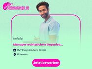 Manager rechtssichere Organisation (m/w/d) - Mannheim