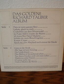 Richard Tauber-Das Goldene Richard Tauber Album-Vinyl-LP,1970 - Linnich