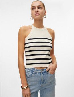 Vero Moda Stricktop VMSABA RIB SL O-NECK TOP GA NOOS