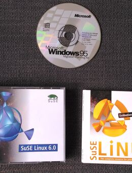Nostalgie - uralte Computer-CDs: Betriebssysteme - Linux - Rodgau