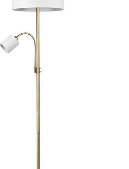 TRIO Leuchten Stehlampe Hotel, ohne Leuchtmittel, mit flexibel einstellbarer Leseleuchte, getrennt schaltbar
