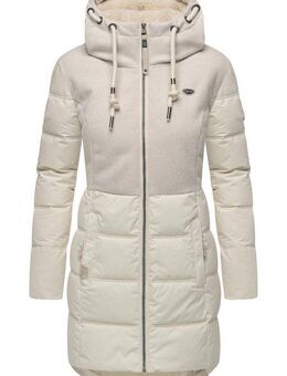 Ragwear Winterjacke Ashani Block Intl. stylischer Winterparka mit gefütterter Kapuze