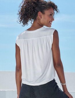 LASCANA Shirttop mit Schulterraffung aus weichem Viskose-Stretch