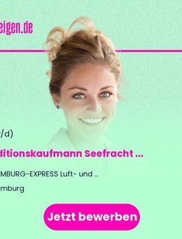 Speditionskaufmann (m/w/d) Seefracht Export - Hamburg