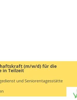 Hauswirtschaftskraft (m/w/d) für die Tagespflege in Teilzeit - Euskirchen