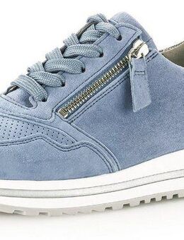 Gabor TURIN Keilsneaker mit Lochmuster, Weite H, Freizeitschuh, Halbschuh, Schnürschuh