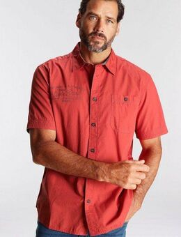 Man's World Kurzarmhemd mit kleinem Brustprint