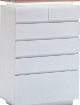 MCA furniture Kommode Romina, mit LED Beleuchtung weiß dimmbar, inkl. Fernbedienung
