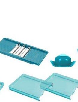 Genius Gemüseschneider Nicer Dicer Chef Professional, Set 12-tlg., in ORIGINAL Nicer Dicer Qualität mit mehr Funktionen und Zubehör