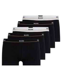 BOSS Trunk Trunk 5P Essential (Packung, 5-St., 5er Pack) mit modischem, teilweise kontrastfarbenen BOSS Logo-Elastikbund