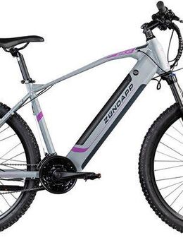 Zündapp E-Bike Mountainbike Z808, 24 Gang Alivio Schaltwerk, Kettenschaltung, Heckmotor, 504 Wh, Pedelec, Elektrofahrrad für Damen u. Herren, MTB