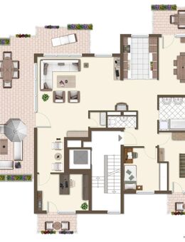 Renovierte 5-Zimmerwohnung mit einzigartiger Terrasse und 4 Balkonen über den Dächern Schönaichs! - Schönaich