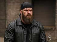 1%, Echtlederjacke, Bikerjacke, Rockerjacke, massiv, robust, abrissfest, schwer - Dormagen