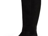 Tommy Hilfiger FLAG SUEDE LONG BOOT ZIP Stiefel, Blockabsatz, Langschaftstiefel, Businesstiefel mit kleinem Logo