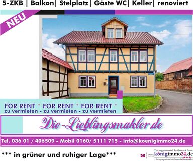 Atemberaubende große renovierte 5 Zimmer Maisonette Wohnung in ruhiger Lage mit Stellplatz, Balkon, Keller und Gäste WC