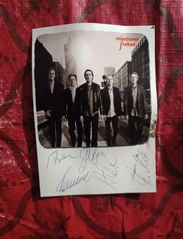 Autogrammkarte Postkarte "Münchener Freiheit - eigene wege *album" unbenutzt Musikband - Angermünde