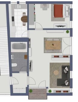 Attraktive 2-Zimmer Wohnung mit Balkon in bester Lage - Hell, freundlich und zentral in Vaihingen - Vaihingen (Enz)
