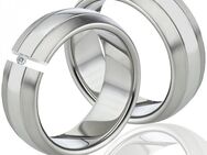 Titan Ringe Matt und poliert LUC73 mit Diamant - Aholming