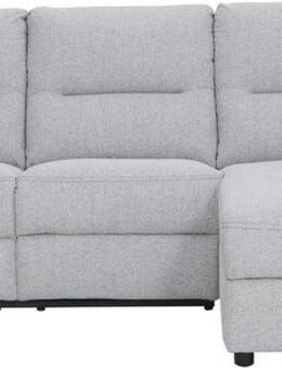 Home affaire Ecksofa VENOIR, L-Form, 250 cm, manuelle u. elektrische Funktion (m. USB A/C), Stauraum unter der Recamiere, 2. Staufach, Federkern