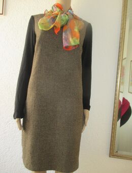 NEU * 60er Jahre Look * Glenchek * Karo * Etui * Mini- Kleid "MARC AUREL" Gr. 36- 38/ S * schwarz * beige * - Riedlingen