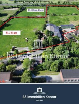 Gelegenheit für Pferdefreunde & Landwirte auf 63.853qm! EFH mit 16 Pferdeboxen und div. Hallen! - Emden