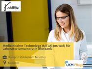 Medizinischer Technologe (MTLA) (m/w/d) für Laboratoriumsanalytik Blutbank - Münster