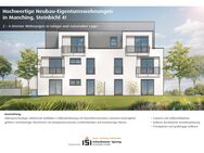 Manching! 2-ZKB Obergeschoss-Whg. mit 5,86 m² Süd-/West-Balkon, Fußbodenheizung, elektrische Rollläden, Videosprechanlage und Dusche bodengleich! - Manching
